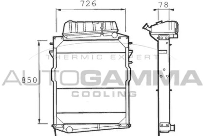 Теплообменник AUTOGAMMA 400744