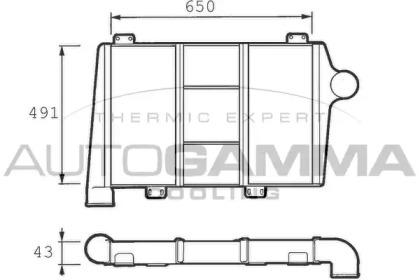 Теплообменник AUTOGAMMA 402038