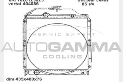 Теплообменник AUTOGAMMA 404086