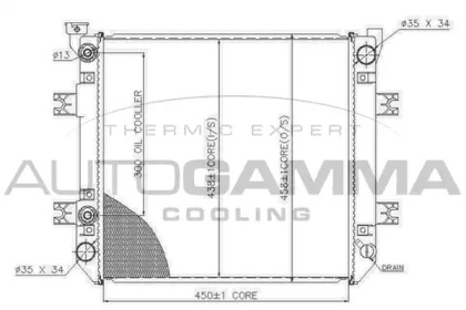 Теплообменник AUTOGAMMA 405044