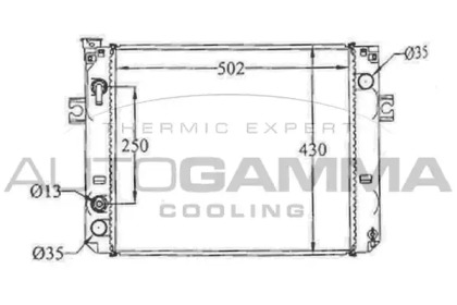 Теплообменник AUTOGAMMA 405058