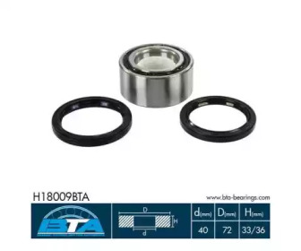 Комплект подшипника BTA H18009BTA