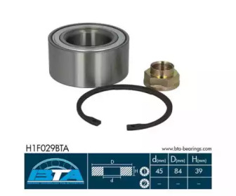 Комплект подшипника BTA H1F029BTA