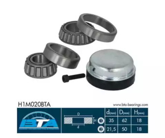 Комплект подшипника ступицы колеса BTA H1M020BTA