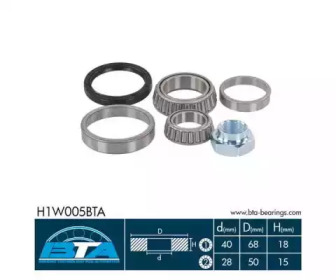 Комплект подшипника BTA H1W005BTA