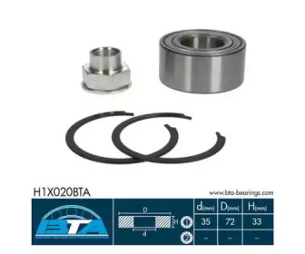 Комплект подшипника BTA H1X020BTA