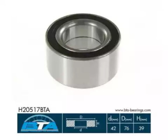 Комплект подшипника BTA H20517BTA