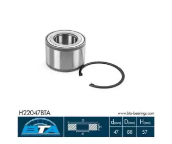 Комплект подшипника BTA H22047BTA