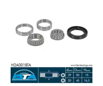 Комплект подшипника BTA H2A001BTA