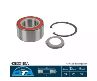 Комплект подшипника ступицы колеса BTA H2B001BTA