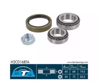 Комплект подшипника BTA H2C016BTA