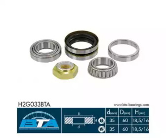 Комплект подшипника BTA H2G033BTA