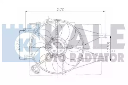 Вентилятор KALE OTO RADYATÖR 135920