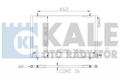 Конденсатор KALE OTO RADYATÖR 248200