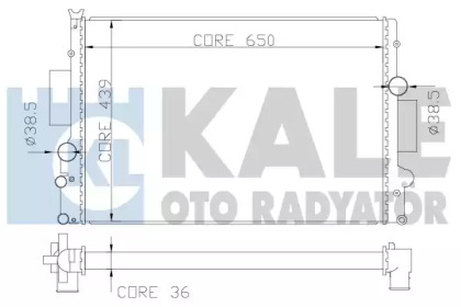 Теплообменник KALE OTO RADYATÖR 341985