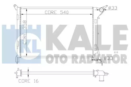 Теплообменник KALE OTO RADYATÖR 342035