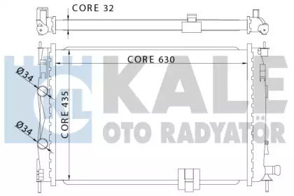 Теплообменник KALE OTO RADYATÖR 342060