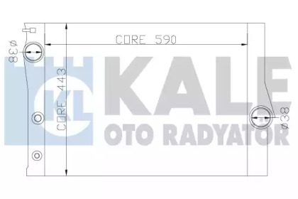 Радиатор, охлаждение двигателя KALE OTO RADYATÖR 342235