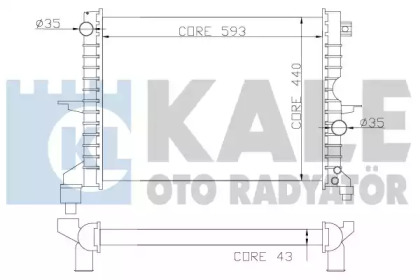 Теплообменник KALE OTO RADYATÖR 350400