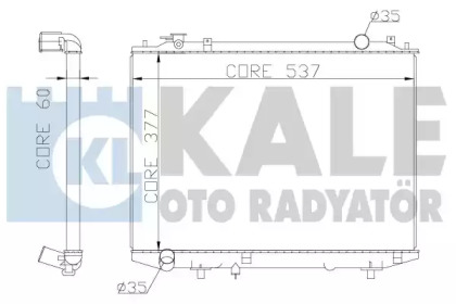 Радиатор, охлаждение двигателя KALE OTO RADYATÖR 356200