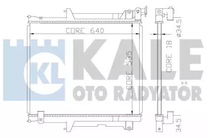 Теплообменник KALE OTO RADYATÖR 370400