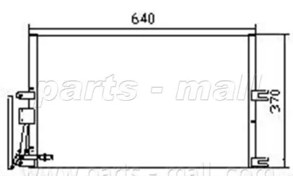 Конденсатор, кондиционер PARTS-MALL PXNC1-015