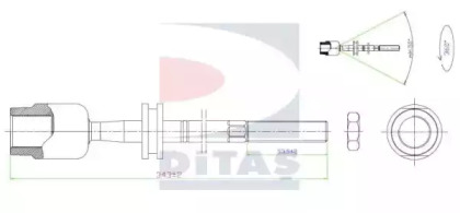 Шарнир DITAS A2-5659