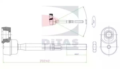Шарнир DITAS A2-5405