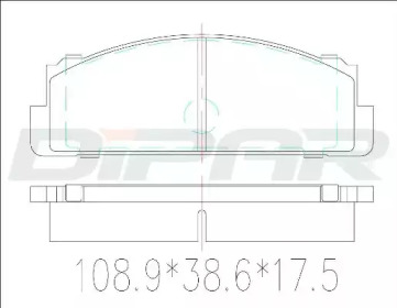 Комплект тормозных колодок DITAS DFB1106