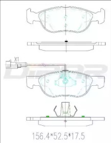 Комплект тормозных колодок DITAS DFB1132