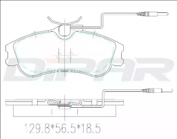 Комплект тормозных колодок DITAS DFB2260