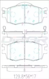 Комплект тормозных колодок DITAS DFB2292