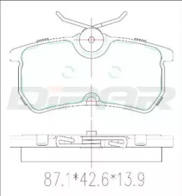 Комплект тормозных колодок DITAS DFB2359