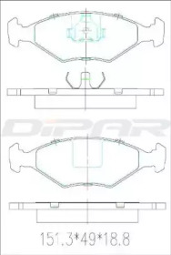 Комплект тормозных колодок DITAS DFB2416