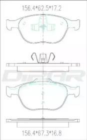 Комплект тормозных колодок DITAS DFB2532