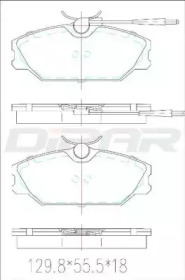 Комплект тормозных колодок DITAS DFB2560