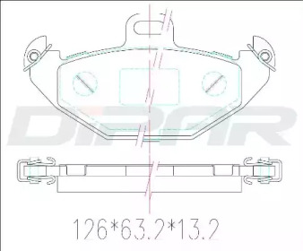 Комплект тормозных колодок DITAS DFB2565