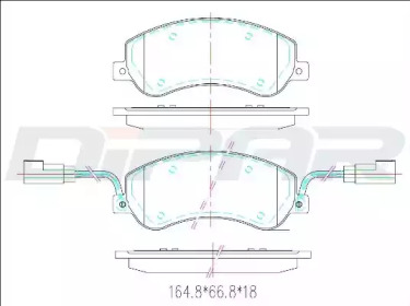 Комплект тормозных колодок DITAS DFB2572