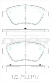 Комплект тормозных колодок DITAS DFB2579