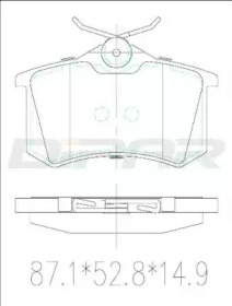 Комплект тормозных колодок DITAS DFB2598