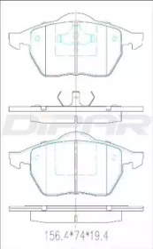 Комплект тормозных колодок DITAS DFB2900