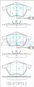 Комплект тормозных колодок DITAS DFB3114