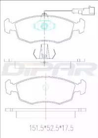 Комплект тормозных колодок DITAS DFB3182