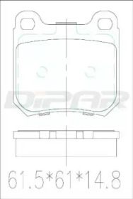 Комплект тормозных колодок DITAS DFB3316