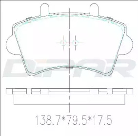 Комплект тормозных колодок DITAS DFB3384