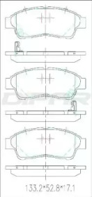 Комплект тормозных колодок DITAS DFB4410