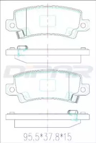 Комплект тормозных колодок DITAS DFB4450