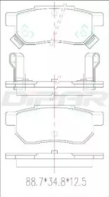 Комплект тормозных колодок DITAS DFB5215