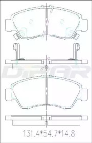 Комплект тормозных колодок DITAS DFB5242