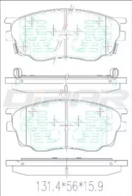 Комплект тормозных колодок DITAS DFB6319